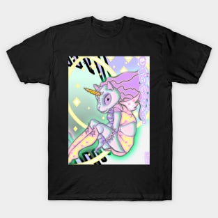 technicolor space unicorns T-Shirt